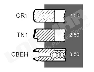 Perkins Tractor Parts Piston Ring New Type