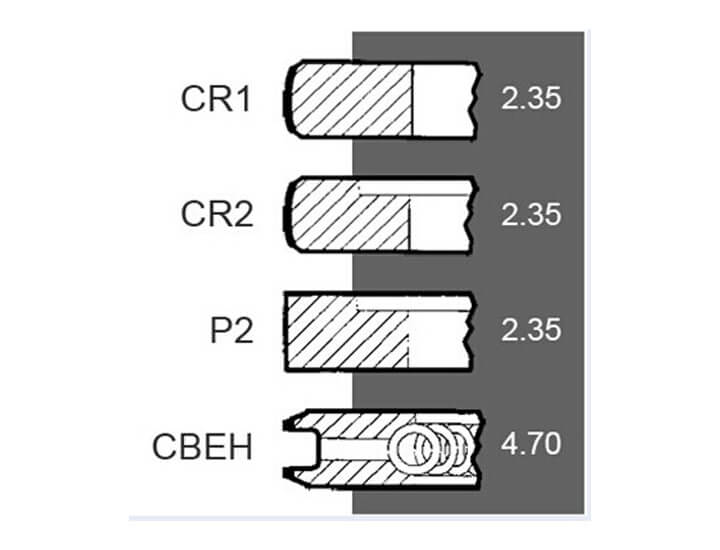 83917469 L68.0387 Ford Tractor Piston Ring