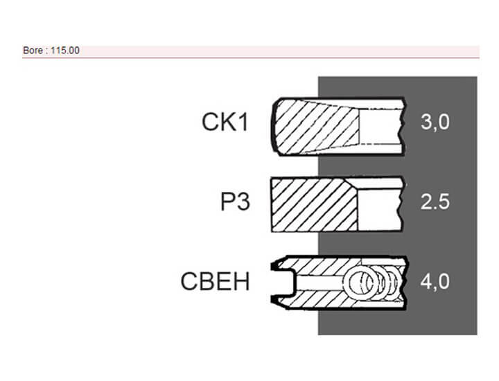 Fiat Tractor Parts Piston Ring New Type