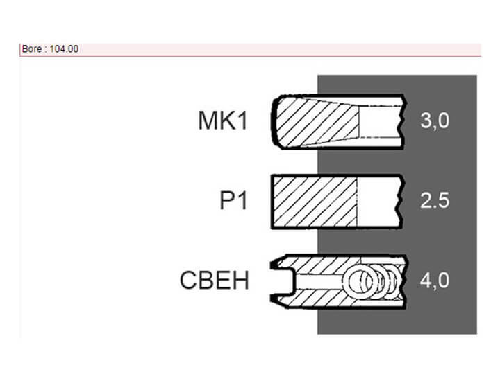 Fiat Tractor Parts Piston Ring New Type