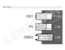 John Deere Engine Parts Piston Ring