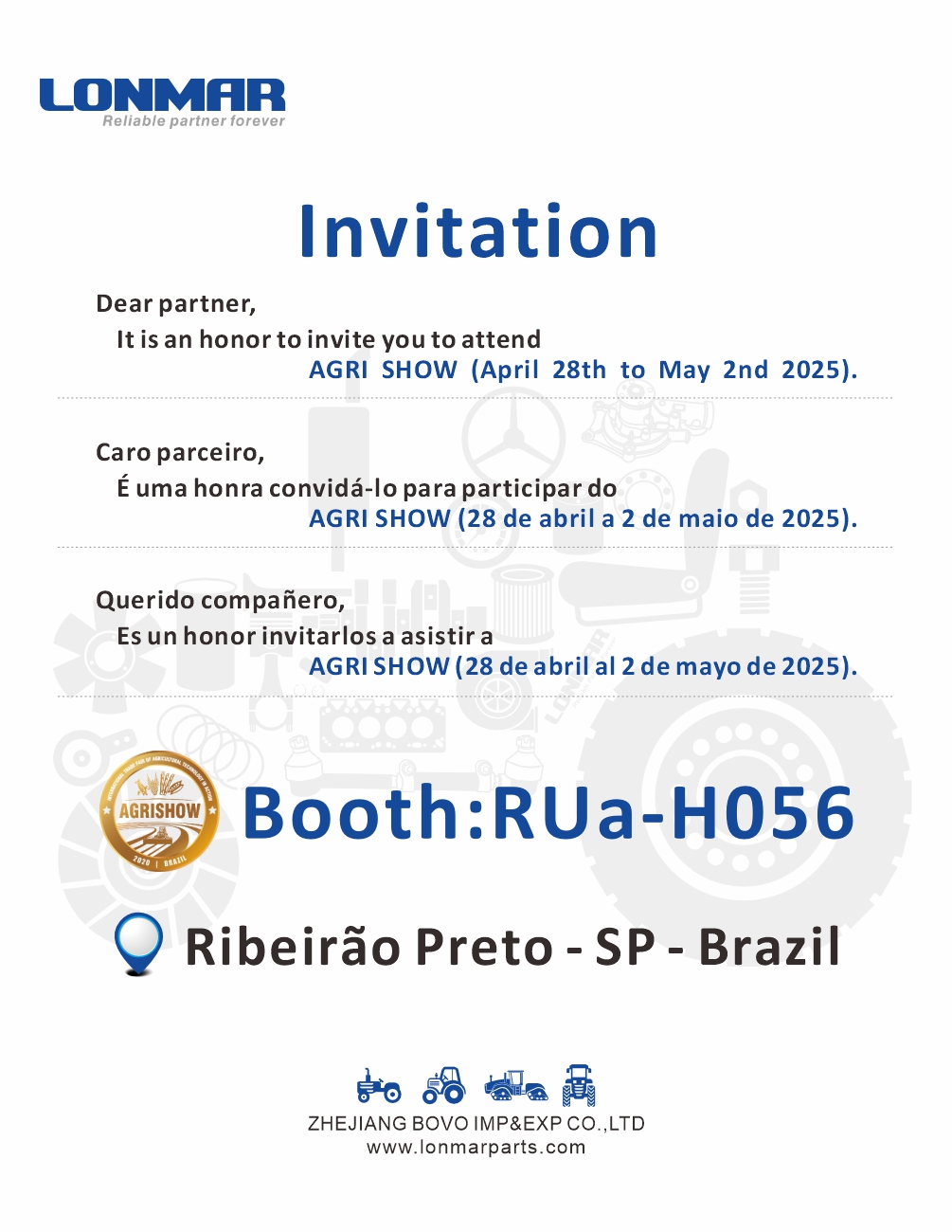 Come And Meet Us at Agri Show in Brazil