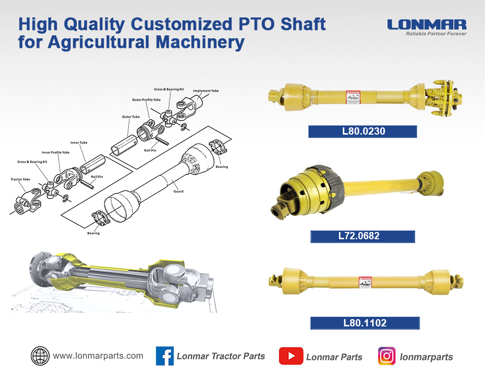 Chinese Top Customized PTO Shaft and Components for Agricultural Tractor