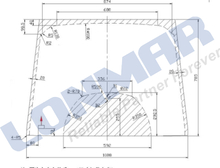 3B881-70510 Windshield for Kubota Tractor Spare Parts