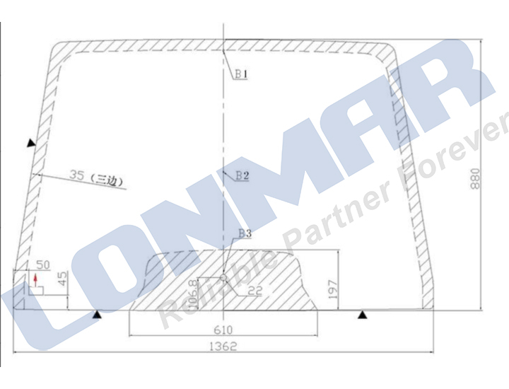 3T400-52900,3P300-52900 Windshield for Kubota Tractor Spare Parts