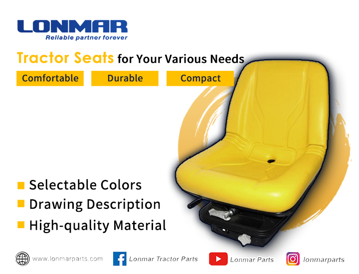 Comfotable And Durable Tractor Seat for Agricultural Machinery 