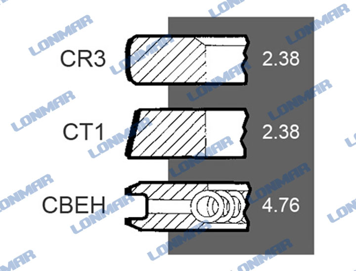 L68.1766 Perkins Piston Ring A6.354.4