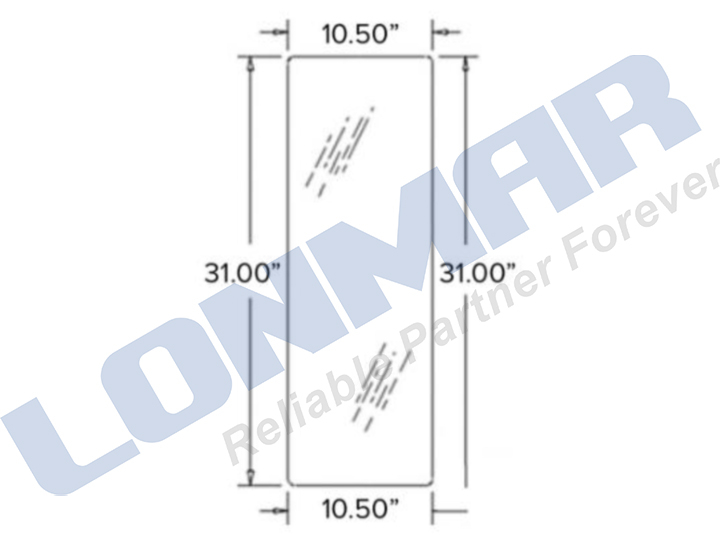 3C581-71010,3C591-71010 Windshield for Kubota Tractor Spare Parts