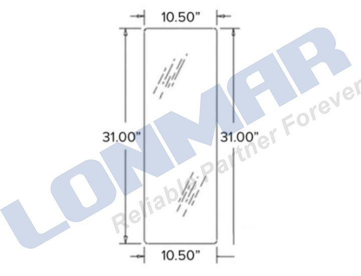 3C581-71010,3C591-71010 Windshield for Kubota Tractor Spare Parts