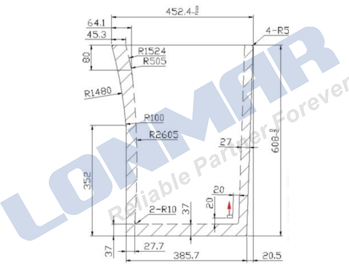 3N600-70560 Windshield for Kubota Tractor Spare Parts