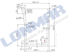 3N600-70520 Windshield for Kubota Tractor Spare Parts