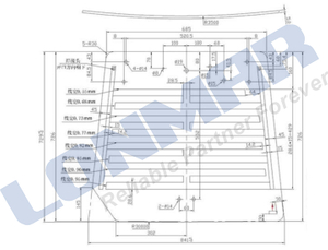 3C592-70550,3C592-7055 Windshield for Kubota Tractor Spare Parts