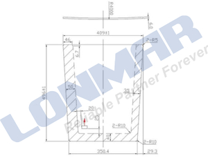 3T400-52920 Windshield for Kubota Tractor Spare Parts