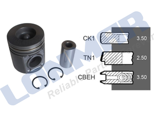 L68.8250 4222134M91+4222136M91 Piston With Rings used for Massey Ferguson Tractor 4225,4235,4245,4255,4260,4265,4270,6270,6280