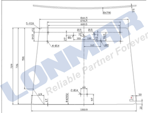 3B791-7055,3B791-70550 Windshield for Kubota Tractor Spare Parts