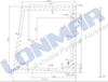 3T400-53510 Windshield for Kubota Tractor Spare Parts