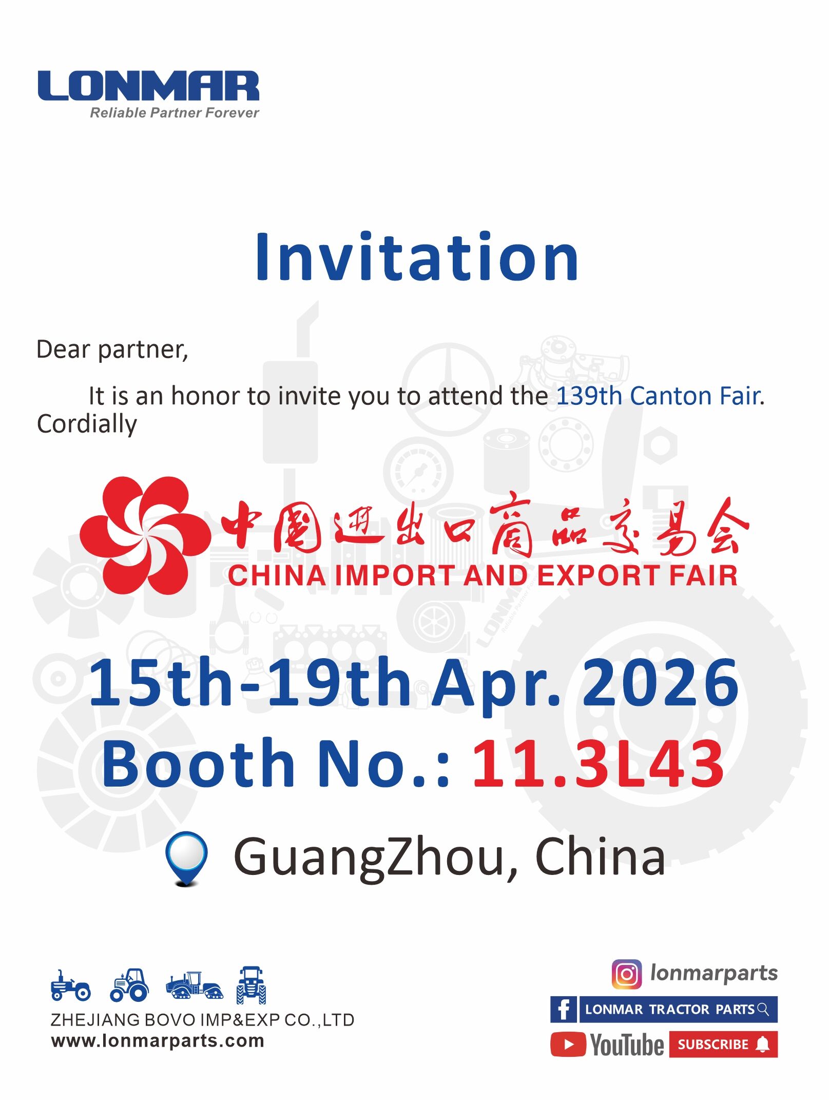 Meet LONMAR at The Canton Fair 2026
