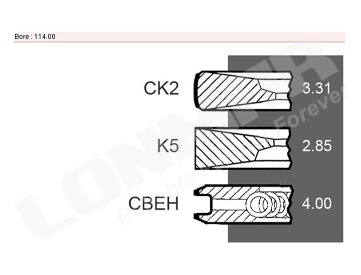 New Holland Tractor Parts Piston Ring New Type