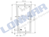 3672728M1 Windshield for Massey Ferguson Tractor Spare Parts
