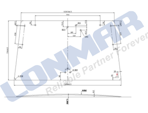 3N350-71010,3N600-71010,3N600-7101 Windshield for Kubota Tractor Spare Parts