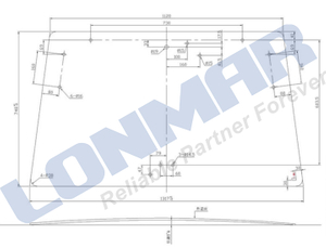 3T400-53740 Windshield for Kubota Tractor Spare Parts