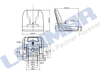 Optional PVC/PU Material Tractor Seats with Integrated Seat Backrests