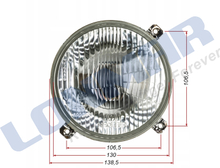 L78.5900 AL63915,AL69316,AL56091,AL68231 Head Lamp used for John Deere Tractor 1030,1040,1130,1140,1350,1550,1630